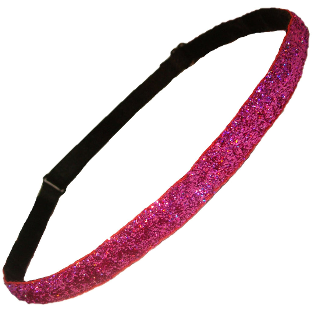 Adjustable Glitter Headband 1 Pink