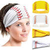 Softball Seam Headband Yellow Red