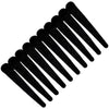 10 Styling Alligator Hair Clips Black