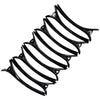 10 Styling Alligator Hair Clips Black