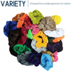 Velvet Scrunchies 2 Pack White