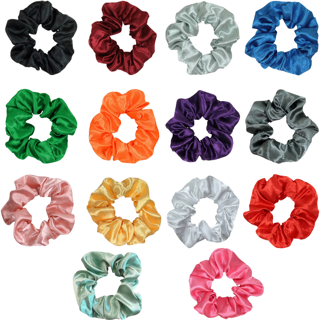 Satin Silky Scrunchies Ponytail Holder Hair Ties Scrunchy Scrunchie for Girls Women