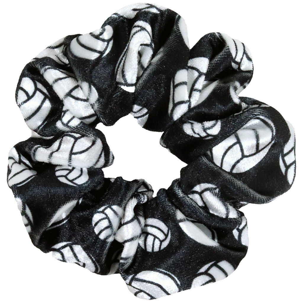 Volleyball Scrunchies Velvet Sports Scrunchie Hair Ties Ponytail Holder Scrunchy Elastics