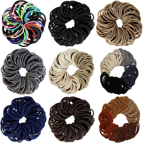 100 Pack Hair Elastics You Pick Colors and Quantities