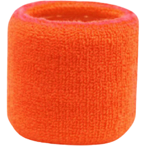 Sweatband for Wrist Terry Cotton Wristband Orange