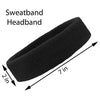 Sweatband Terry Cotton Sports Headband Sweat Absorbing Head Band Red