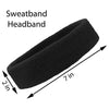 Sweatbands 12 Terry Cotton Sports Headbands Sweat Absorbing Head Bands White