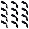 Tie Back Headbands Moisture Wicking Athletic Sports Head Band Black 24