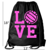 Cinch Drawstring Bag Volleyball Gifts for Girls