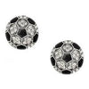 Soccer Post Earrings Crystal Rhinestone