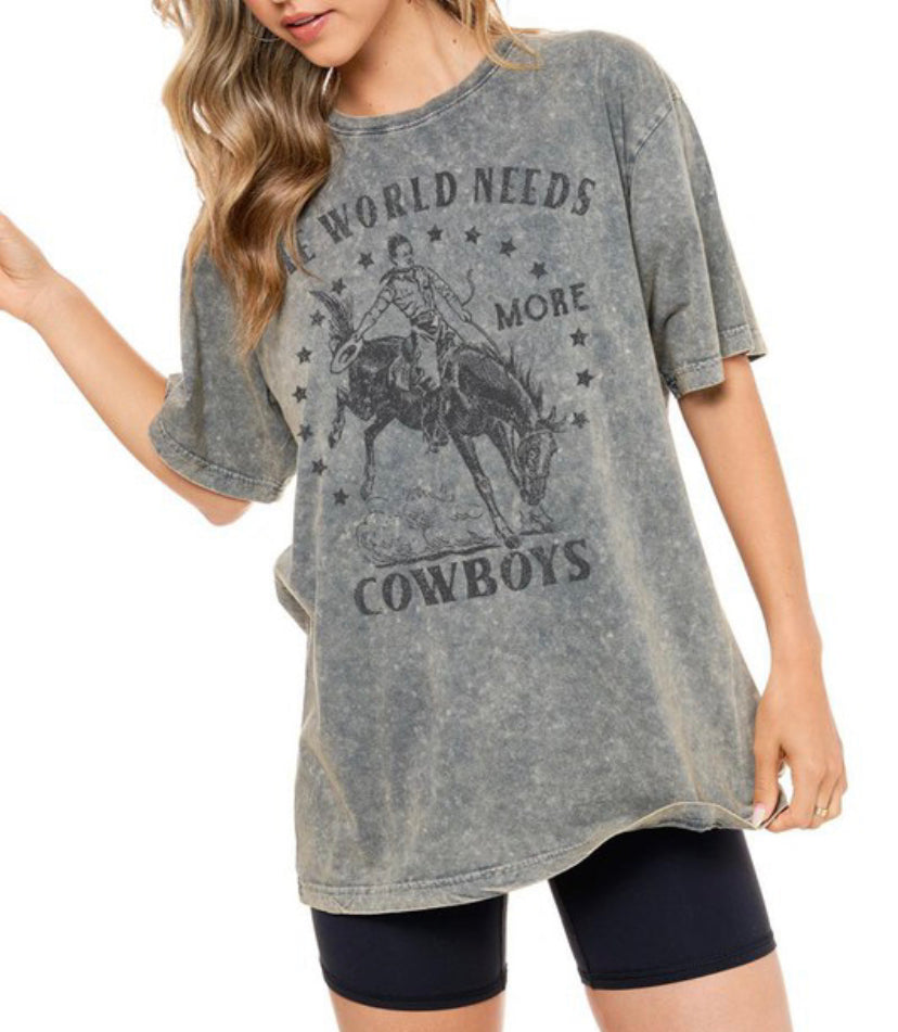 the world needs more cowboys shirt