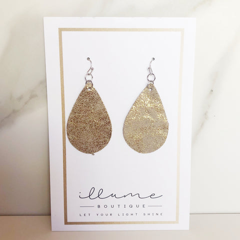 Gold & Camel Teardrop Duo