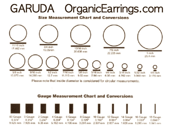 Body Jewelry Size Chart