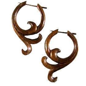 Wood Earrings Wood Earrings | Sprout. Wooden Earrings, sono. 1 1/8