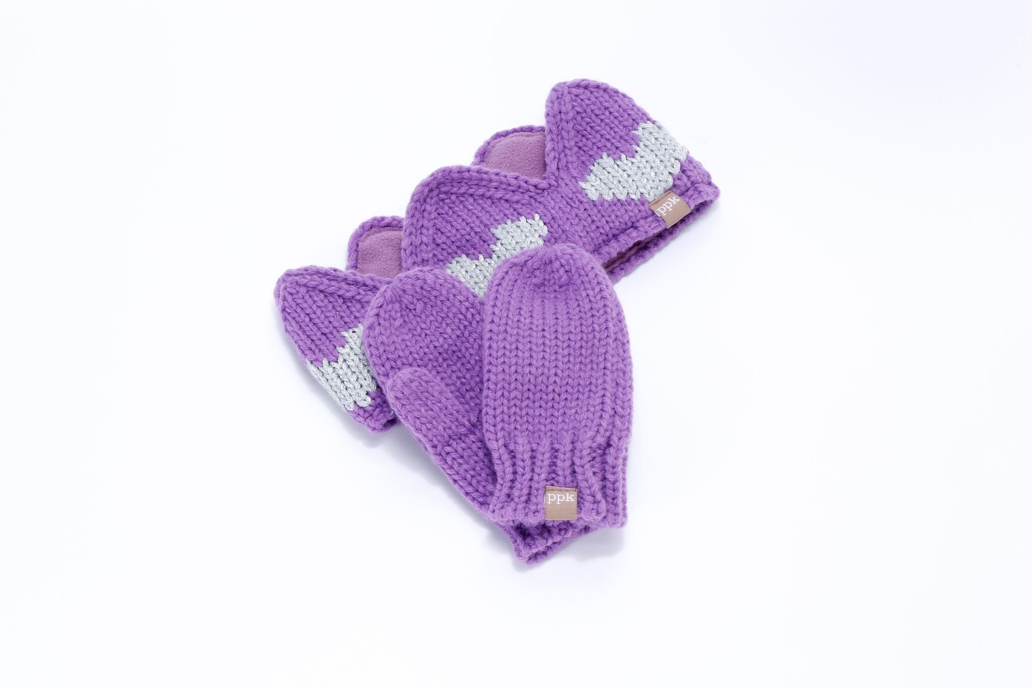 Solid Mittens - Purple