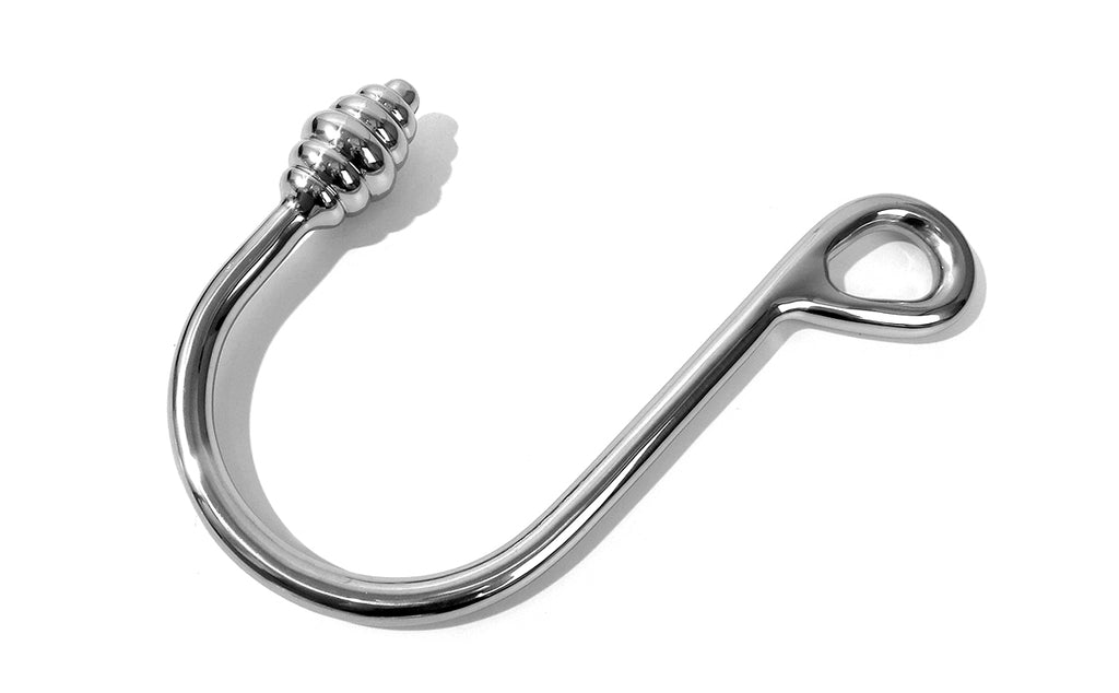 Stainless Steel Ribbed Anal Rope Hook Cuffstore