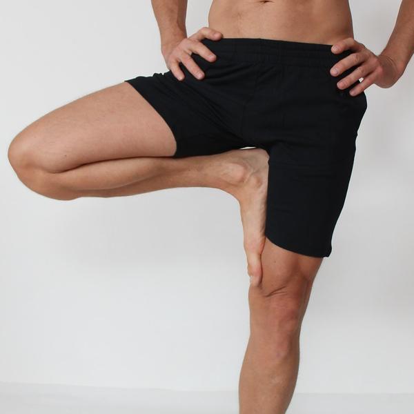 organic cotton yoga shorts