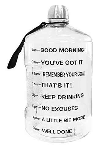 Gallon Jug of water for motivation 