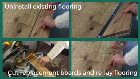 How to repair a hardwood floor by Easiklip