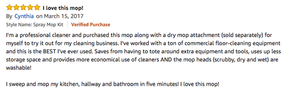 rubbermaid reveal spray mop review