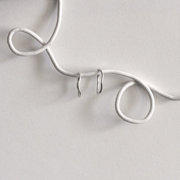 Oval Wave Small Hoops / Silver
