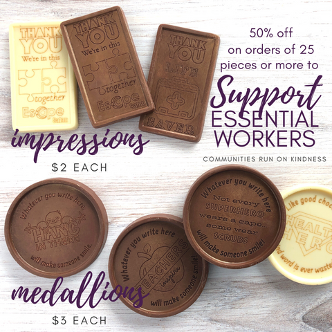 Custom Chocolate for Essential Workers