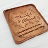 Noteworthy Chocolates Greetings Thankful and Blessed Personalized Chocolate Note Personalized custom