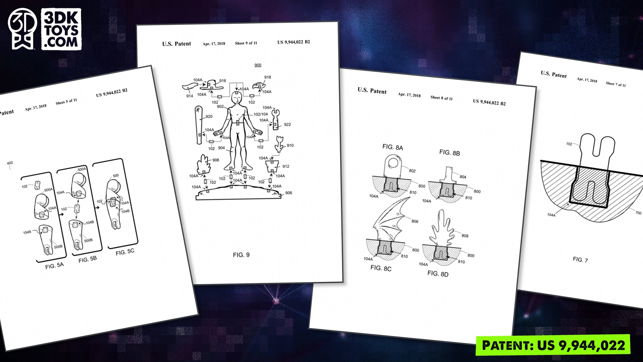 3D Printing Patent - Illustrations Grouping