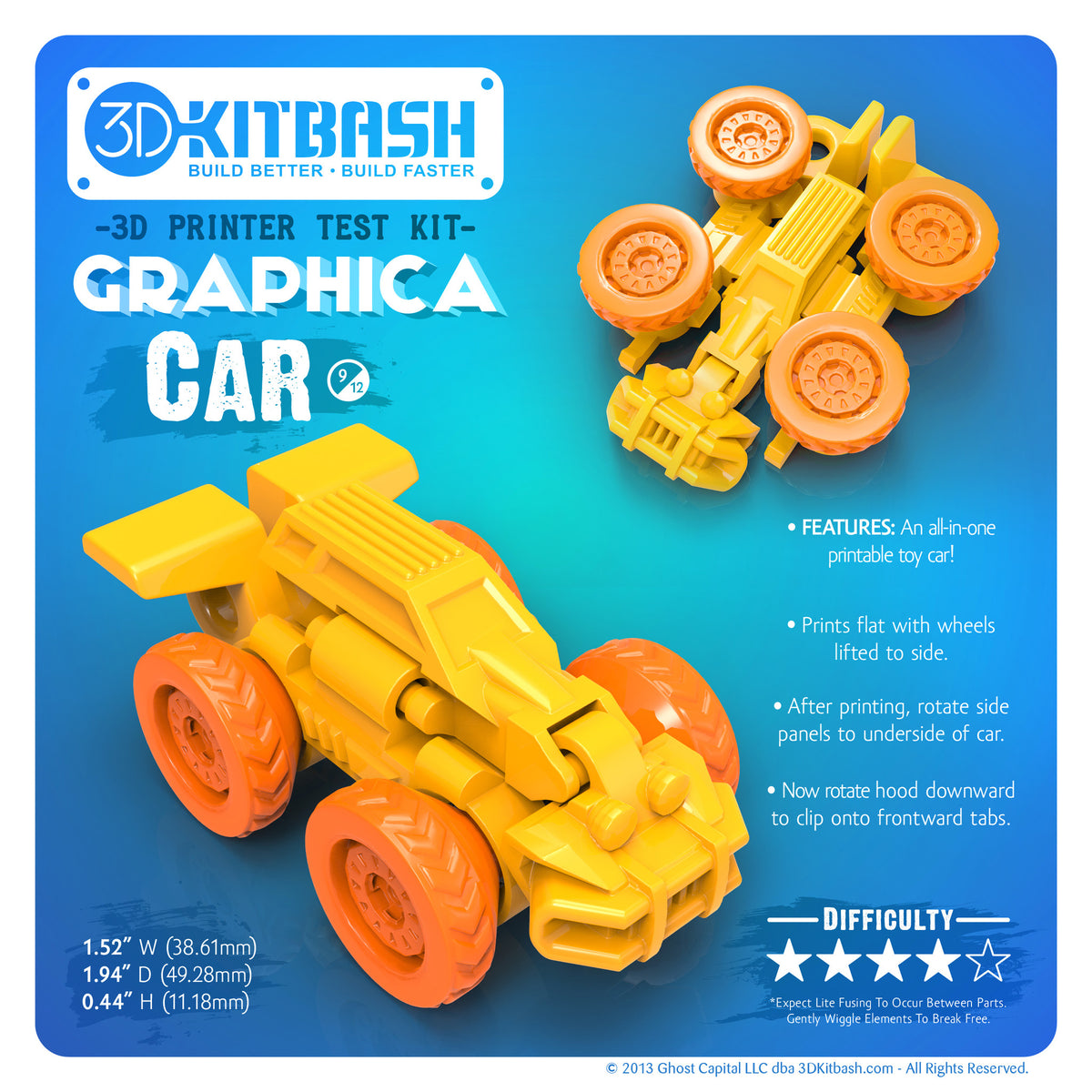 Toy Car - For 3D Printing