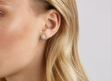 LIGHTBOX Lab-Grown Pink Diamond 1ct twt Halo Studs set in 14k gold