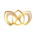 Sangha Shop Logo Three Jewels Gold