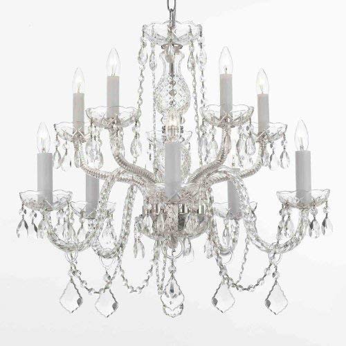 home depot glass chandelier