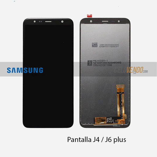Pantalla para Samsung J6 Plus / J4 Plus color Negro