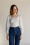 Fig Blouse - White Handkerchief