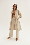 Cousteau Coat- Flax Linen