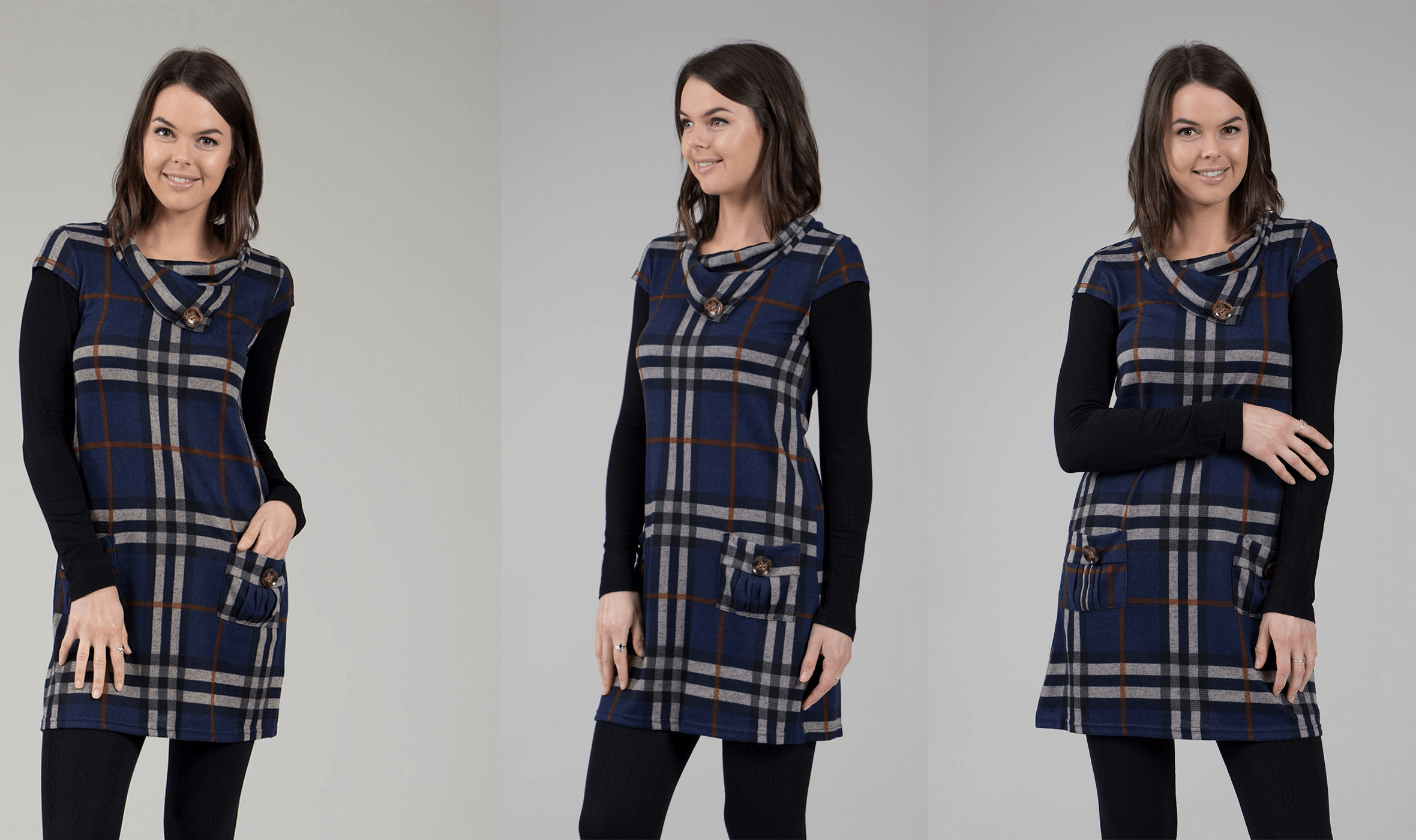 How To Get The Most Wear From Your Dresses - Checked Tunic Dress | Femme Connection