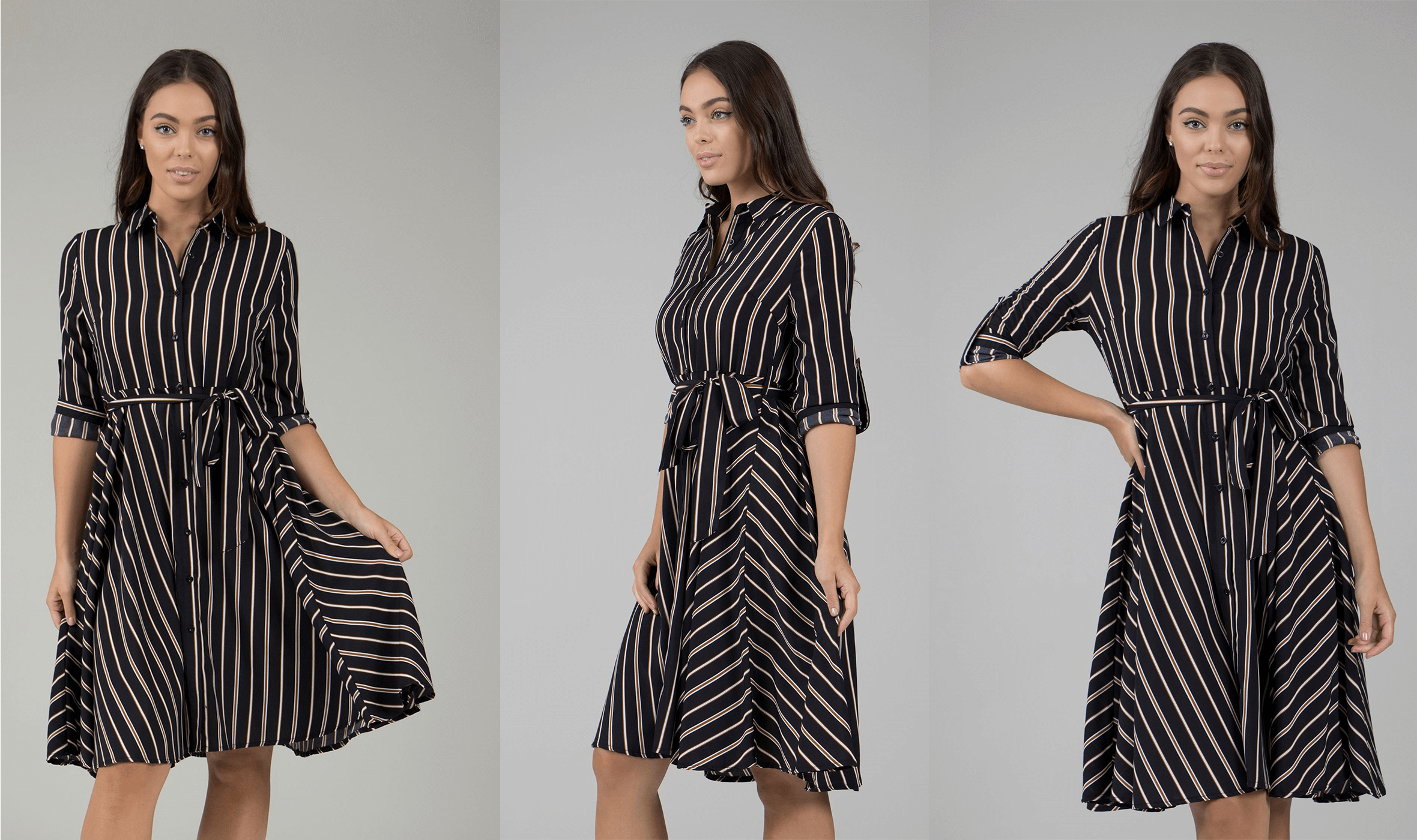 How To Get The Most Wear From Your Dresses - Striped Shirt Dress | Femme Connection