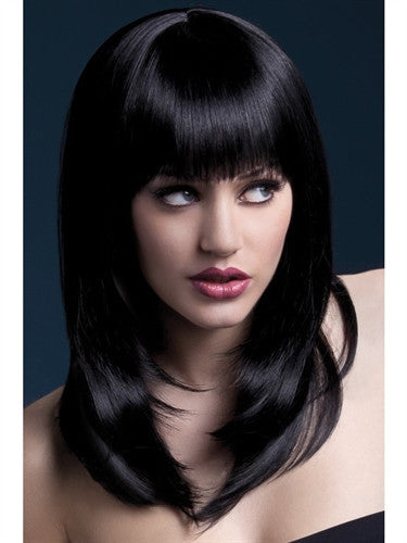 Extraordinary Jet Black Elegant Wig For Crossdressers Mw Men