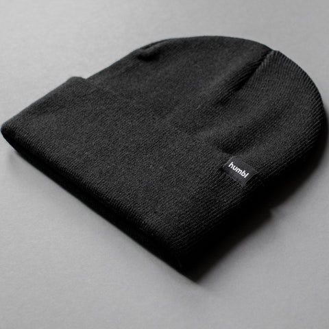 humbl black streetwear beanie hat