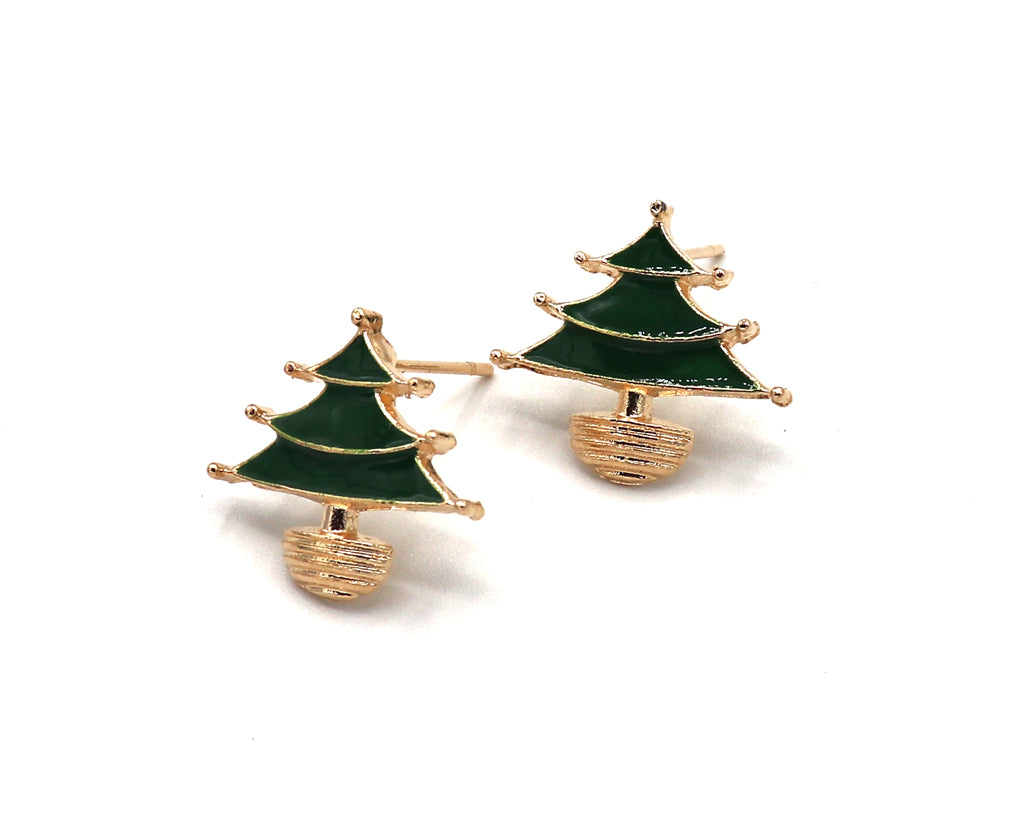 christmas stud earrings