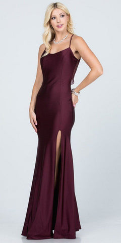 Burgundy Off Shoulder Wedding Guest Dress Short