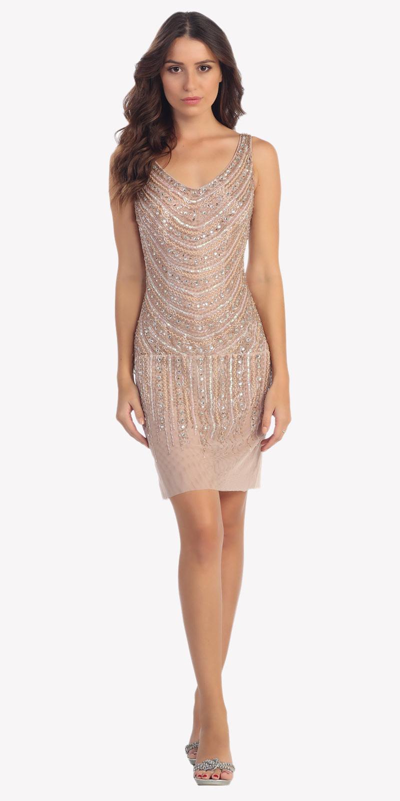 cocktail dress champagne