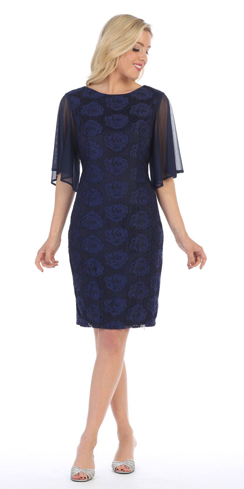 wedding guest outfits navy blue