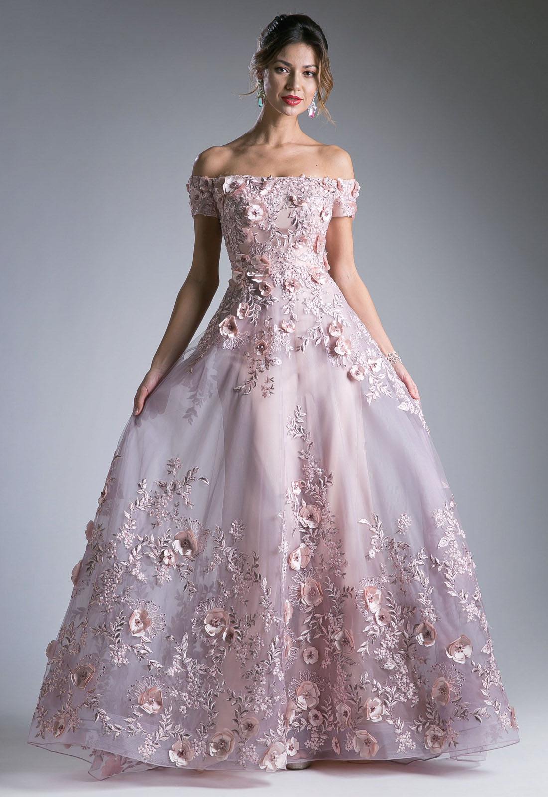 rose formal dress