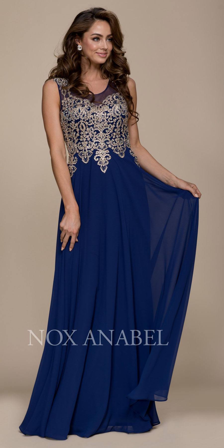 navy blue and gold prom