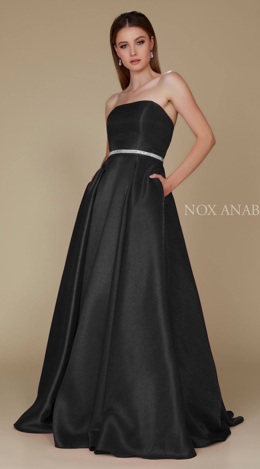black full length gown