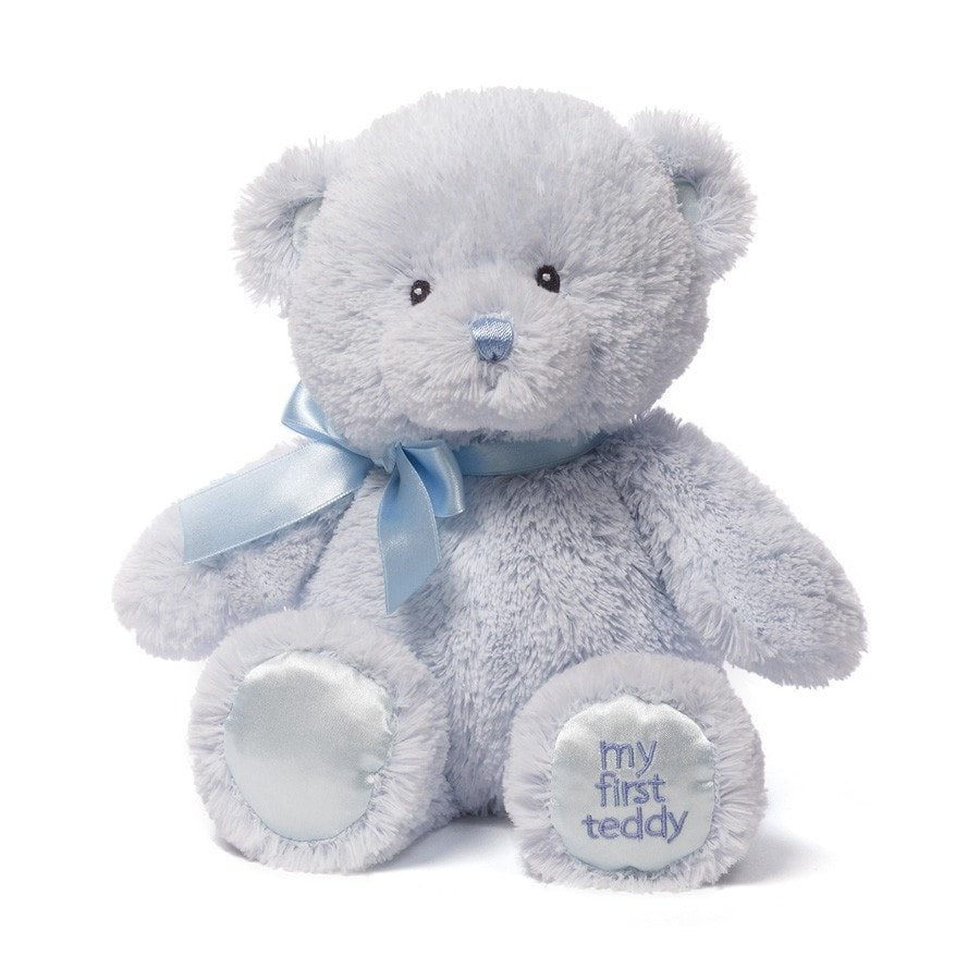 small blue teddy bear