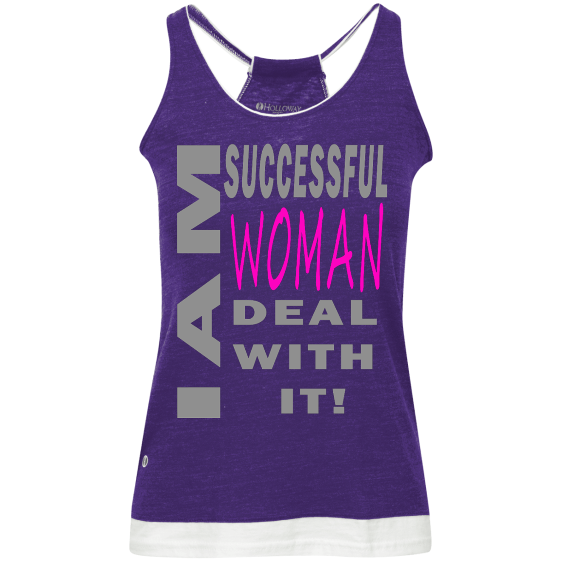 I am successful woman!Juniors' Vintage Heathered Tank