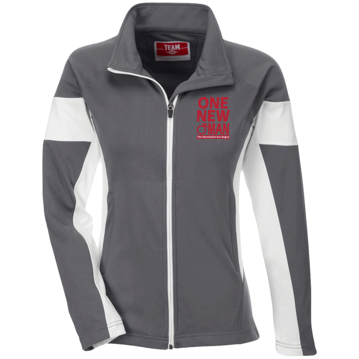 ONE NEW WOMAN! Team 365 Ladies Performance Colorblock Full Zip