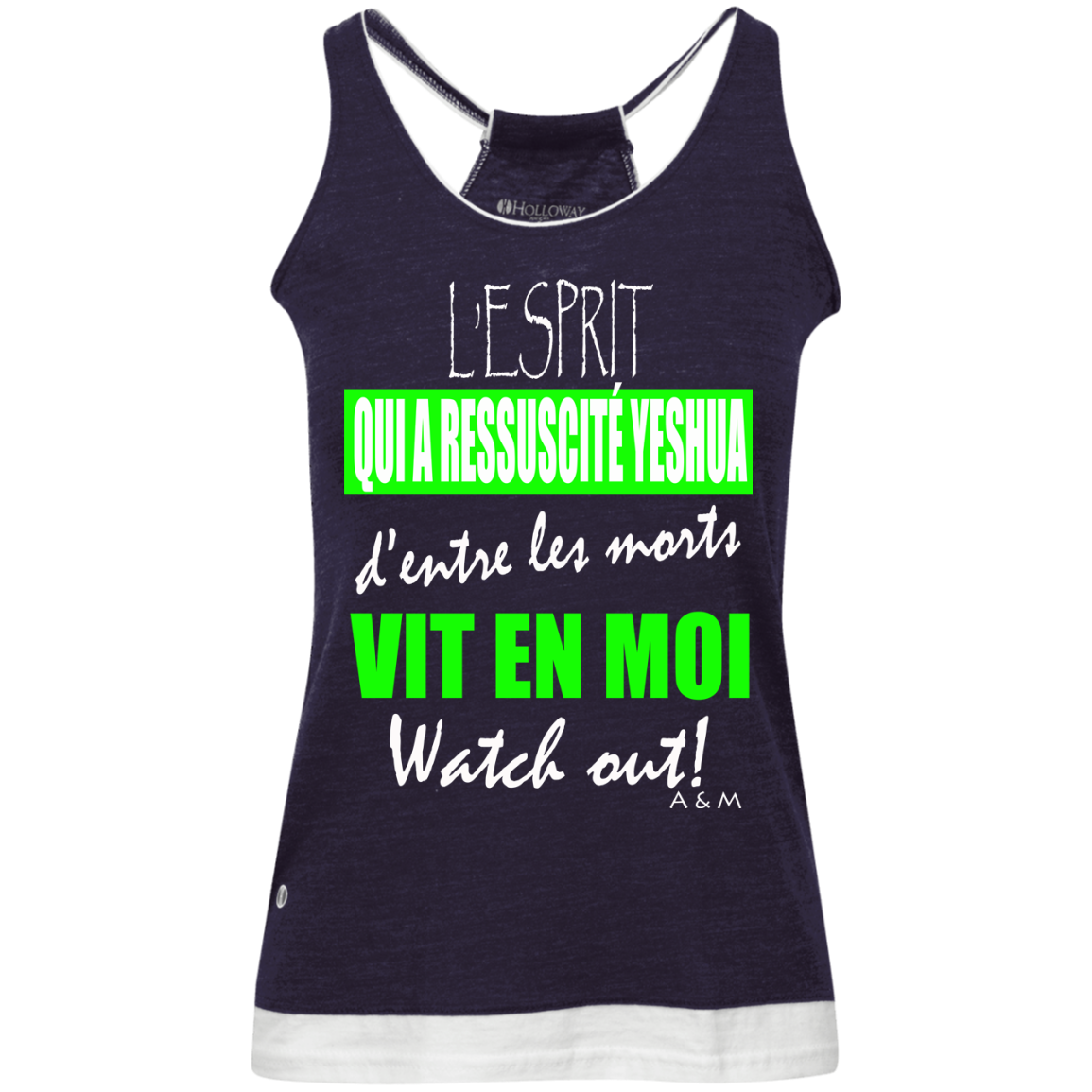L'ESPRIT QUI A RESSUSCITÉ YESHUA! Juniors' Vintage Heathered Tank